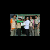 LPBINU Bojonegoro Bantu Korban Gunung Kelud di Kediri