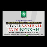 LPBINU Semarakkan Hari Peduli Sampah dengan Lomba Foto dan Tulisan