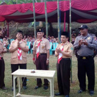 Giatkan Pramuka, LP Ma&amp;#039;arif NU Sumedang Dirikan Kemah Terpadu