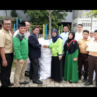 800 Siswa Namira Sumbang Sampah ke LPBINU Sumut