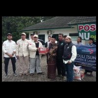 LPBINU DKI Jakarta Turunkan Bantuan Sandang dan Pangan di Lokasi Tsunami Banten