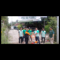 Banjir Surut,  LPBINU Ponorogo Bersihkan Sisa Lumpur