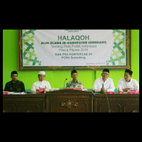 Perkuat Ukhuwah Pascapilpres, PCNU Sumedang Gelar Halaqah Alim Ulama.