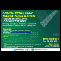 LP Ma&amp;#039;arif Jateng Gelar Lomba Karya Tulis Ilmiah Tingkat Nasional, Inilah Ketentuannya