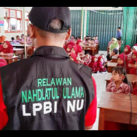 LPBINU Latih Anak-Anak Kenali Bencana dan Tindakan Usai Bencana&nbsp;
