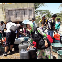 LPBINU Blitar Kirim Air Bersih di Kawasan Terdampak Kemarau