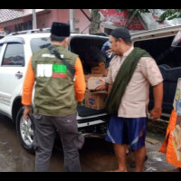Longsor di Sumedang, LPBINU Turunkan Bantuan